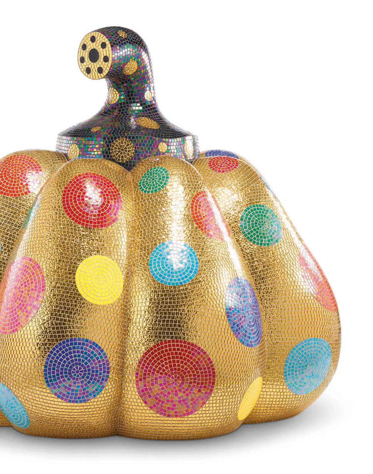 Colourful Yayoi Kusama sculpture master image.