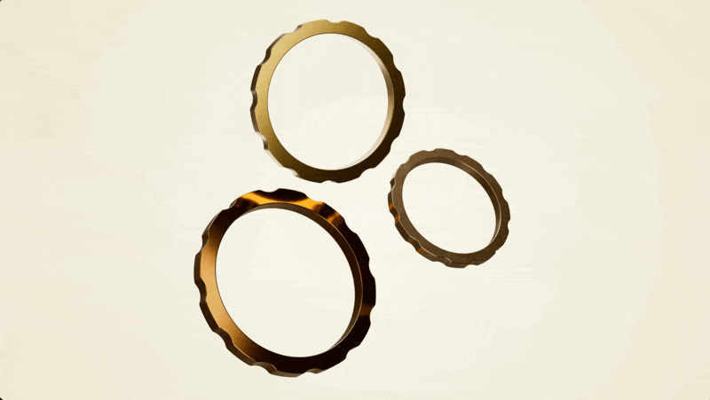 Animated ring transition and anniversary-form test.