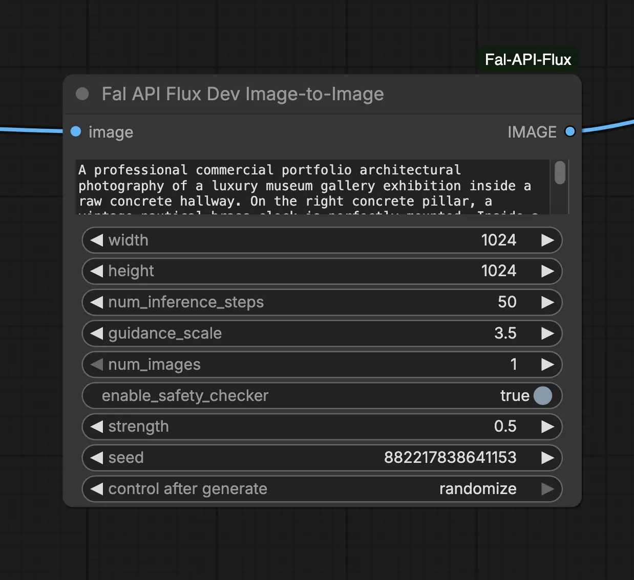 Fal API Flux Dev Image2Image