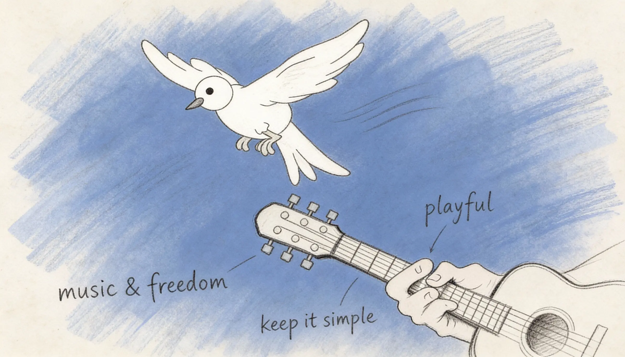 Early music-and-road narrative sketch.